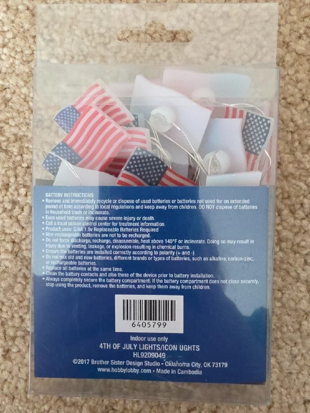 July 4th Patriotic Star Decorations - Red, White & Blue